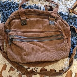 Corduroy Brown Men's Carry Bag